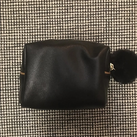 HOST PICK-  “may your eyeliner always be even.” Small zip pouch with pompom - Picture 3 of 8